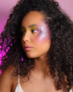 Les paillettes  biodégradable P 2 Licorne pour un look festival.