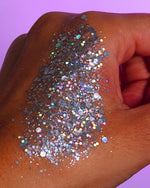 Les plus belles paillettes biodégradables holographiques.